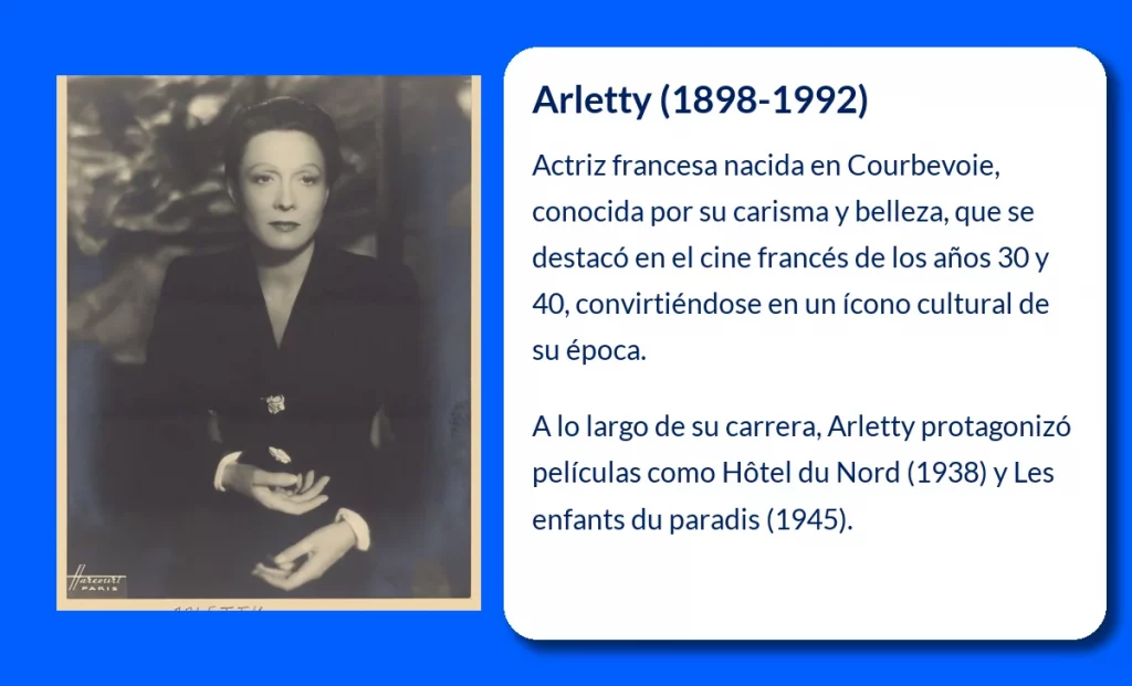 Arletty (1898-1992). La diva irreverente del cine francés de entreguerras
