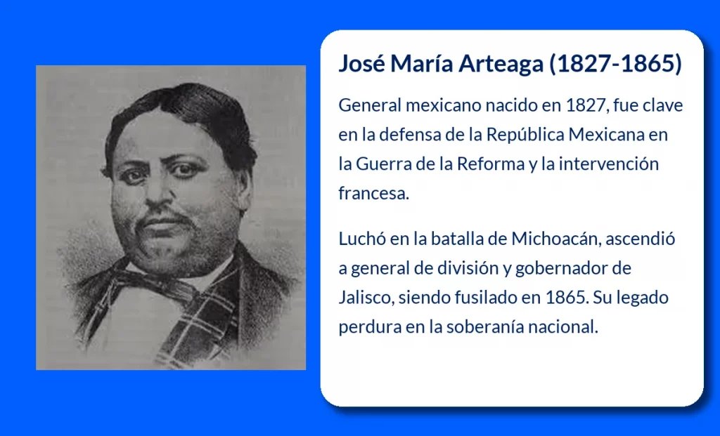 José María Arteaga (1827-1865): El general que luchó por la República Mexicana