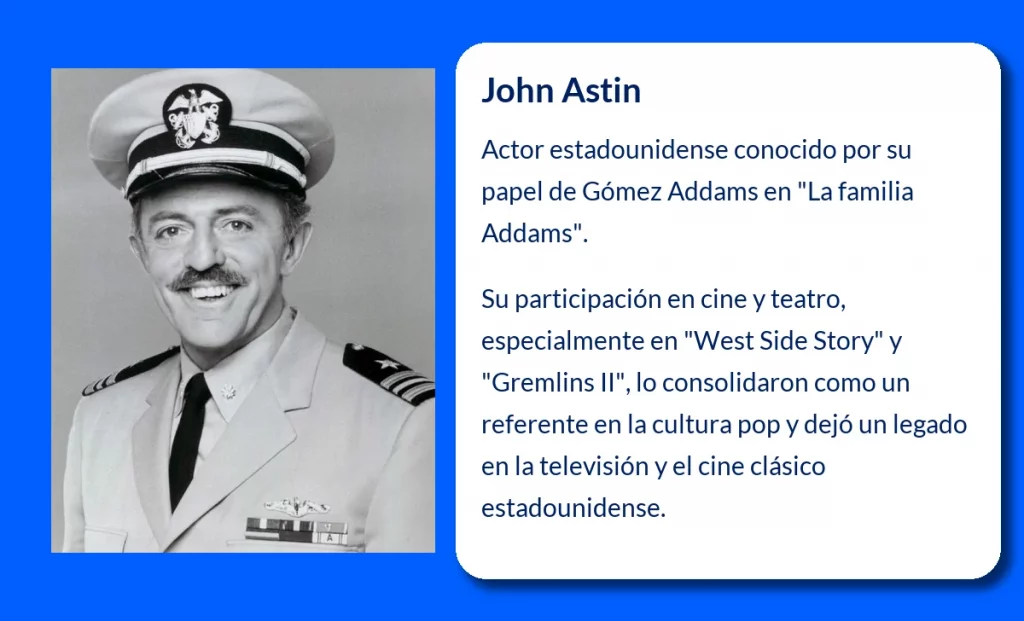 John Astin (1930-VVVV): El actor que definió a Gómez en "La familia Addams"