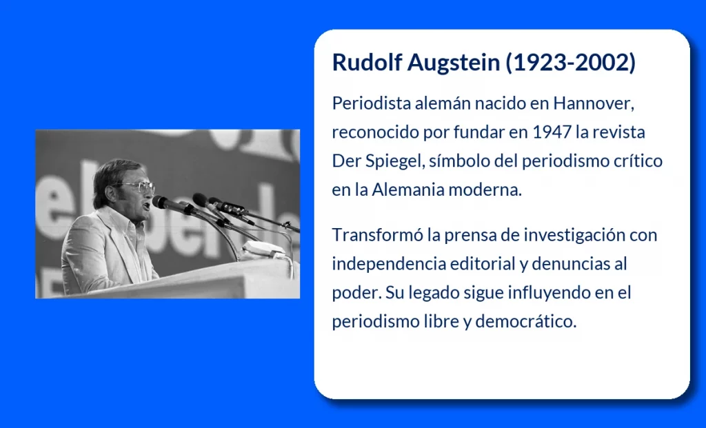 Rudolf Augstein (1923-2002): El fundador de Der Spiegel que desafió el poder en Alemania