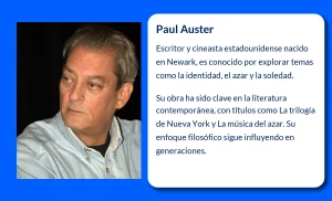 Paul Auster (1947-VVVV). El renovador literario entre el azar y la identidad