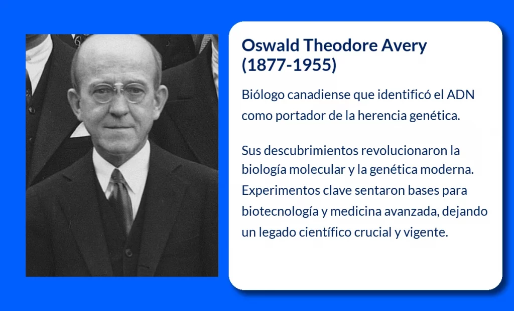 Oswald Theodore Avery (1877-1955). El pionero que reveló la naturaleza del material genético