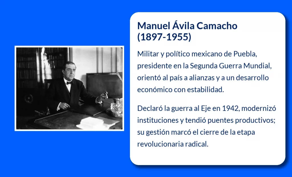 Manuel Ávila Camacho (1897-1955). El presidente mexicano que enfrentó la Segunda Guerra Mundial