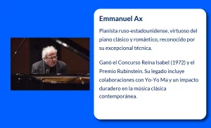Emmanuel Ax (1949-VVVV). El virtuoso pianista ruso-estadounidense que conquistó los escenarios del mundo
