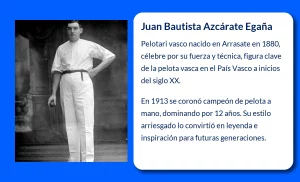 Juan Bautista Azcárate Egaña "Mondragonés" (1891-?). El coloso vasco que reinó en los frontones