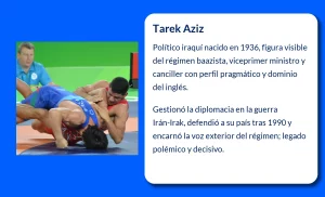 Tarek Aziz (1936-VVVV). El rostro diplomático del régimen de Saddam Hussein