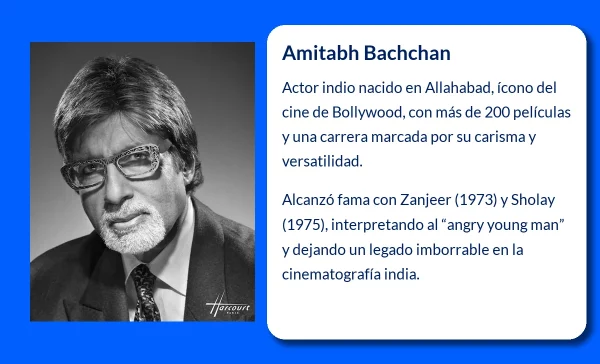 Amitabh Bachchan (1942-VVVV): El gigante del cine indio