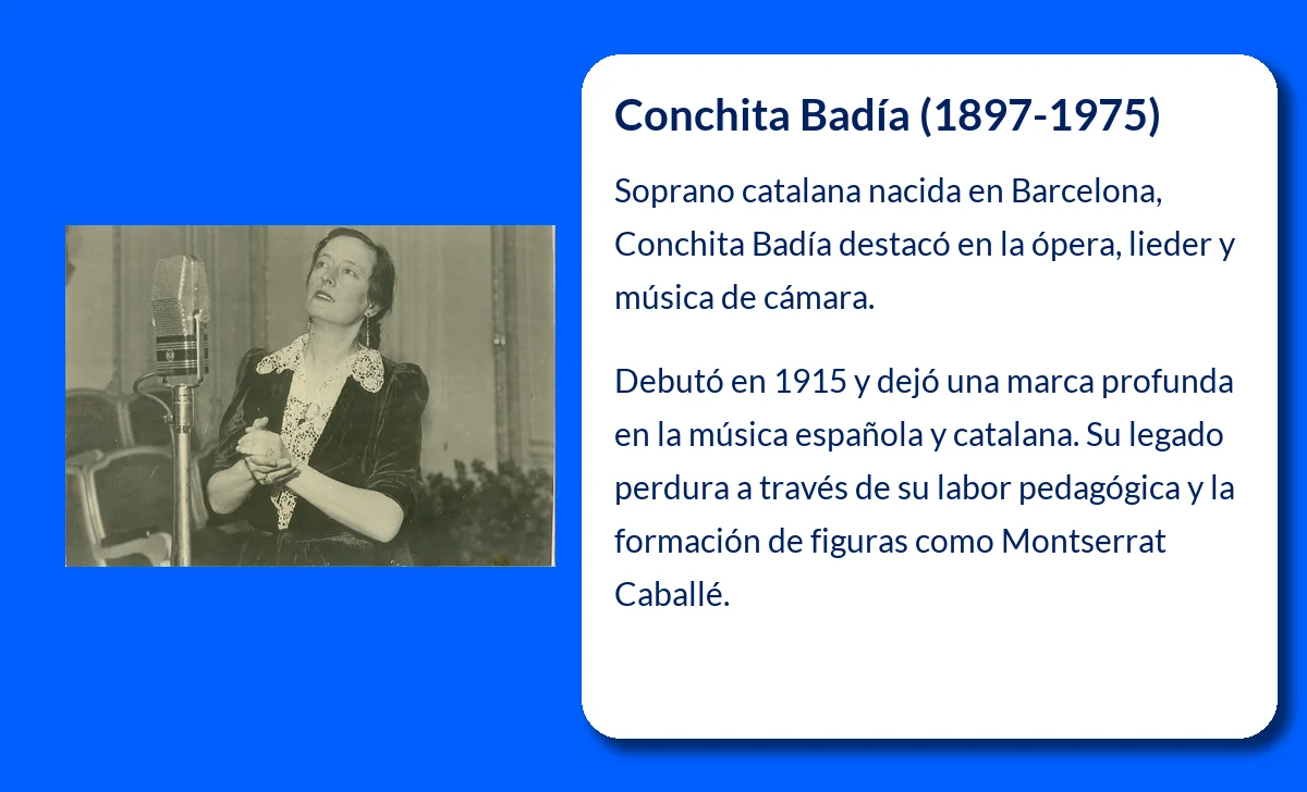 Conchita Badía (1897-1975). La soprano catalana que conquistó escenarios y corazones