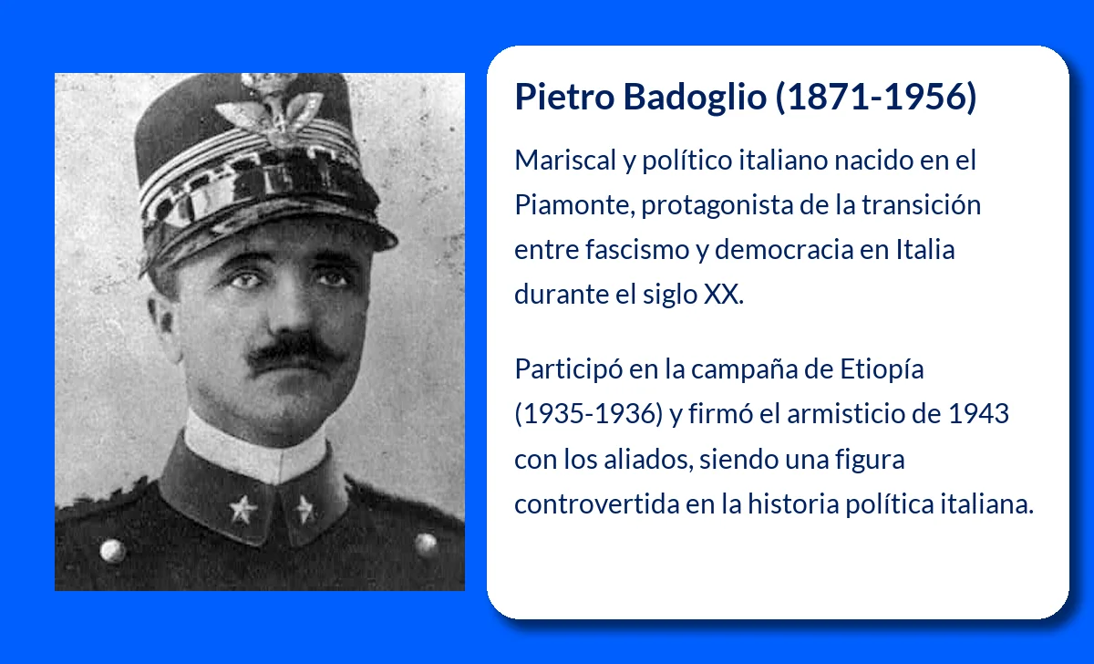 Pietro Badoglio (1871-1956). El mariscal que marcó la transición italiana entre fascismo y democracia
