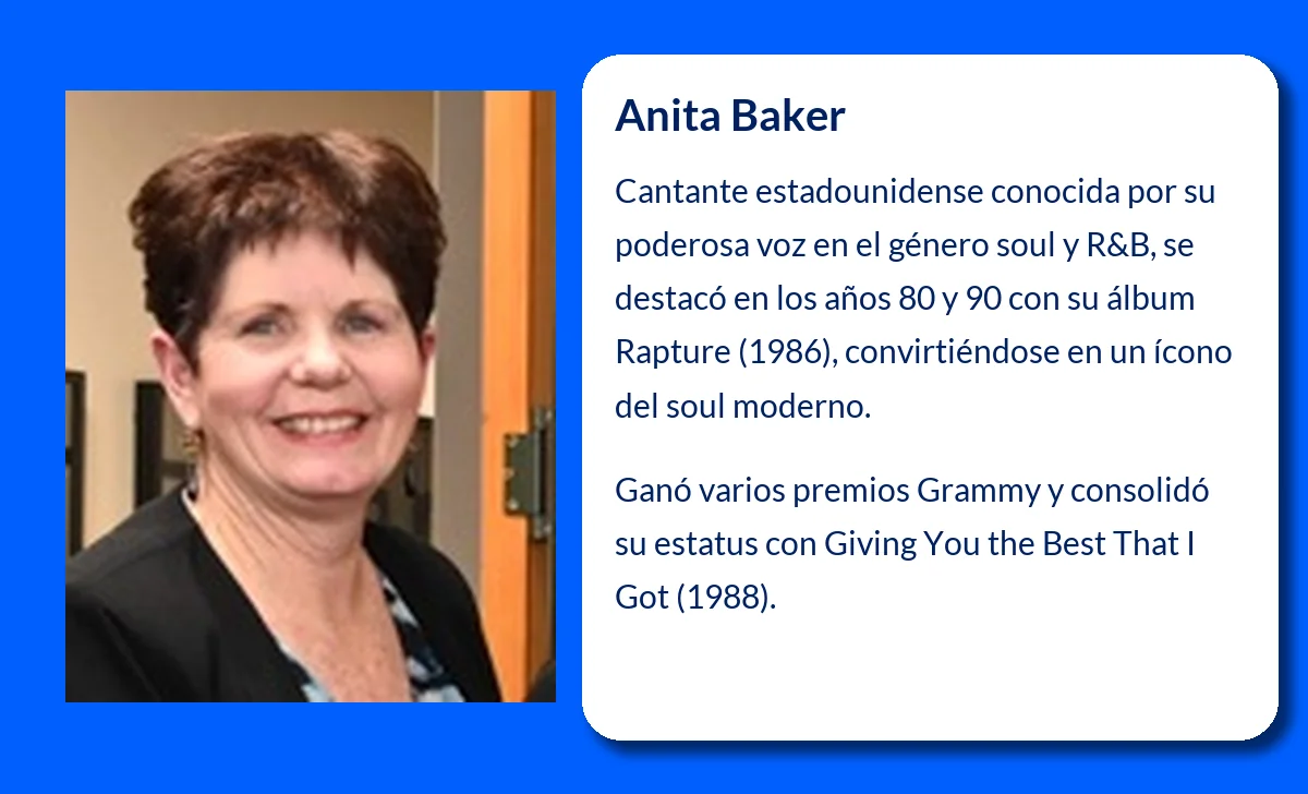 Anita Baker (1958-VVVV): La Voz Inconfundible del Soul que Conquistó el Mundo