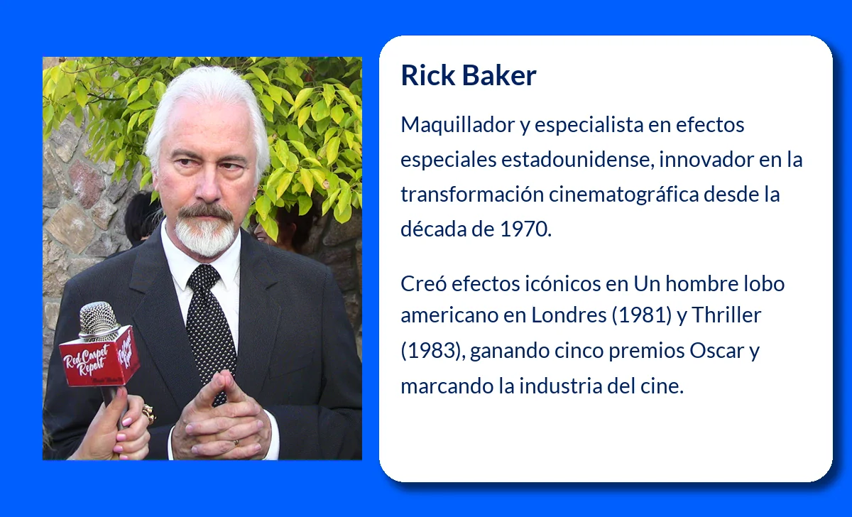 Rick Baker (1950-VVVV): El Maestro de los Efectos Especiales que Transformó el Cine
