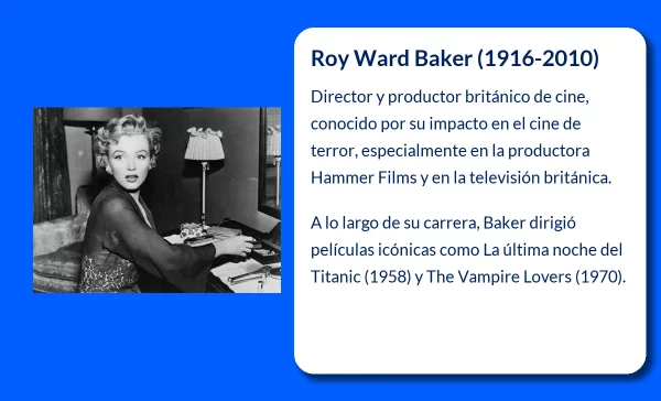Roy Ward Baker (1916-2010). El legado del director británico que definió el cine de terror de Hammer
