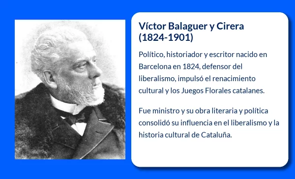 Víctor Balaguer y Cirera (1824-1901): Un pionero del renacimiento literario y político de Cataluña