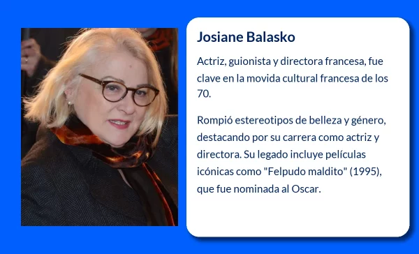 Josiane Balasko (1951-VVVV). La versátil figura del cine francés que desafió estereotipos con talento y autenticidad