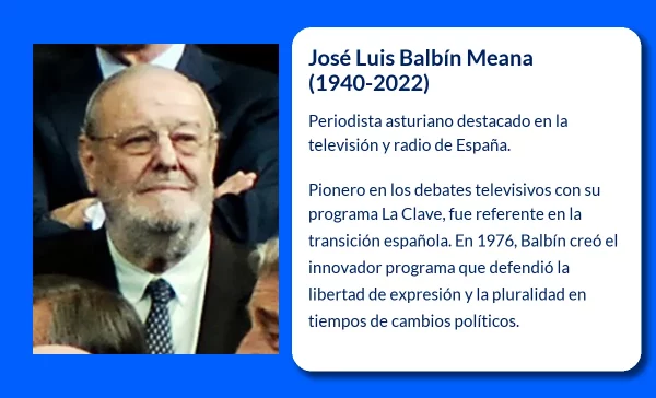 José Luis Balbín Meana (1940-2022). El periodista asturiano que revolucionó los debates televisivos en España