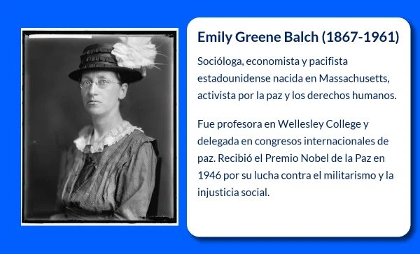 Emily Greene Balch (1867-1961). La socióloga y pacifista que marcó la historia del pacifismo internacional