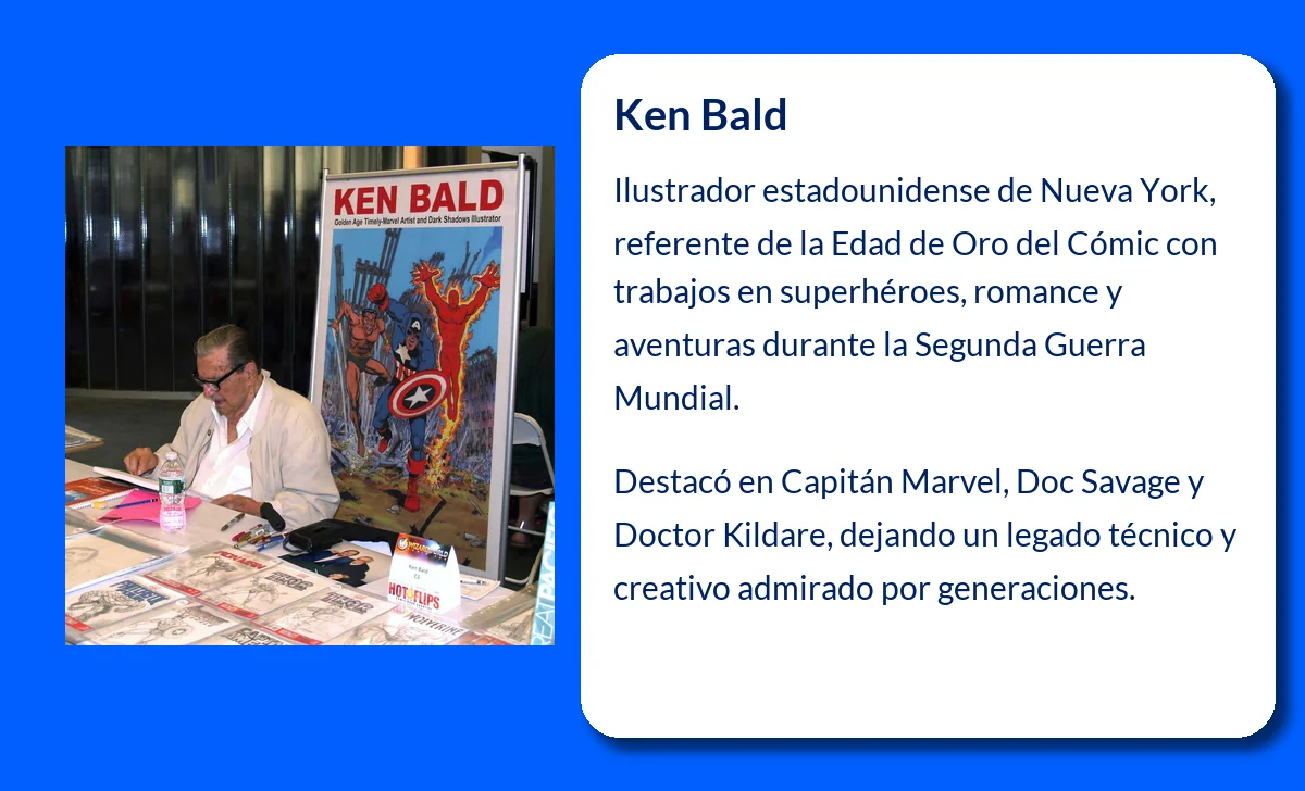 Ken Bald (1920-VVVV). El ilustrador que dio vida a héroes y dramas en la historia del cómic estadounidense