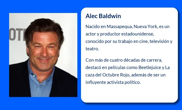 Alec Baldwin (1958-VVVV): El actor estadounidense que alcanzó la fama en Hollywood