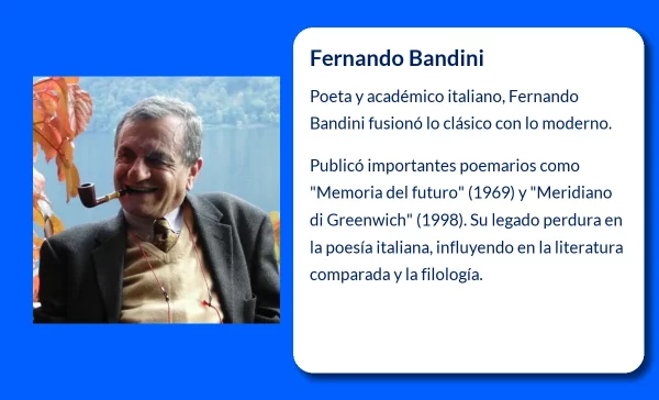 Fernando Bandini (1931-VVVV): El Poeta Italiano Que Desafió los Límites de la Lirica Contemporánea