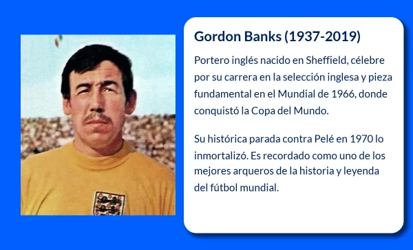 Gordon Banks (1937-2019): El legendario portero inglés que conquistó el mundo