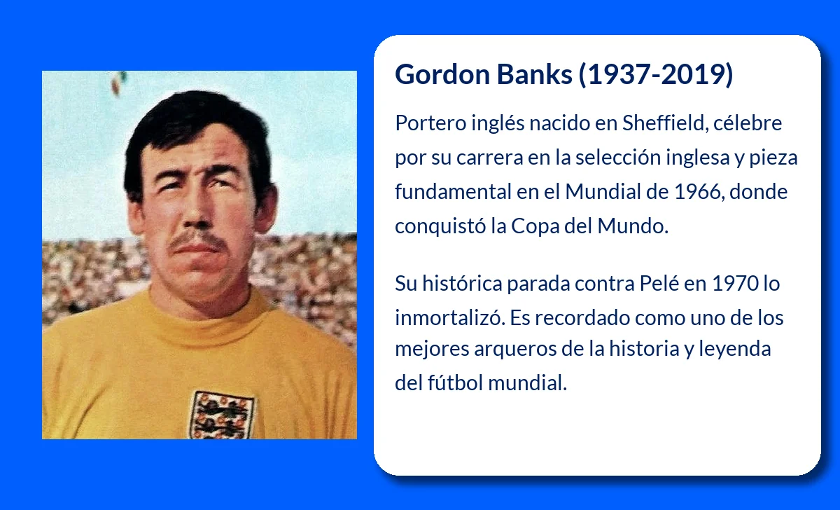Gordon Banks (1937-2019): El legendario portero inglés que conquistó el mundo