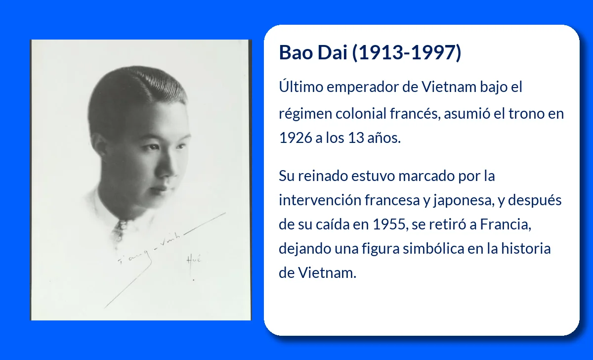 Bao Dai (1913-1997). El último emperador de Vietnam y su controvertido reinado