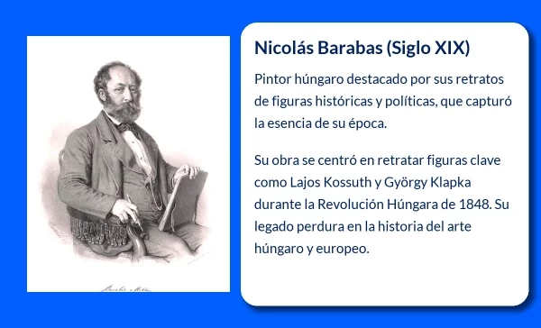 Nicolás Barabas (Siglo XIX): El pintor húngaro que inmortalizó a figuras históricas