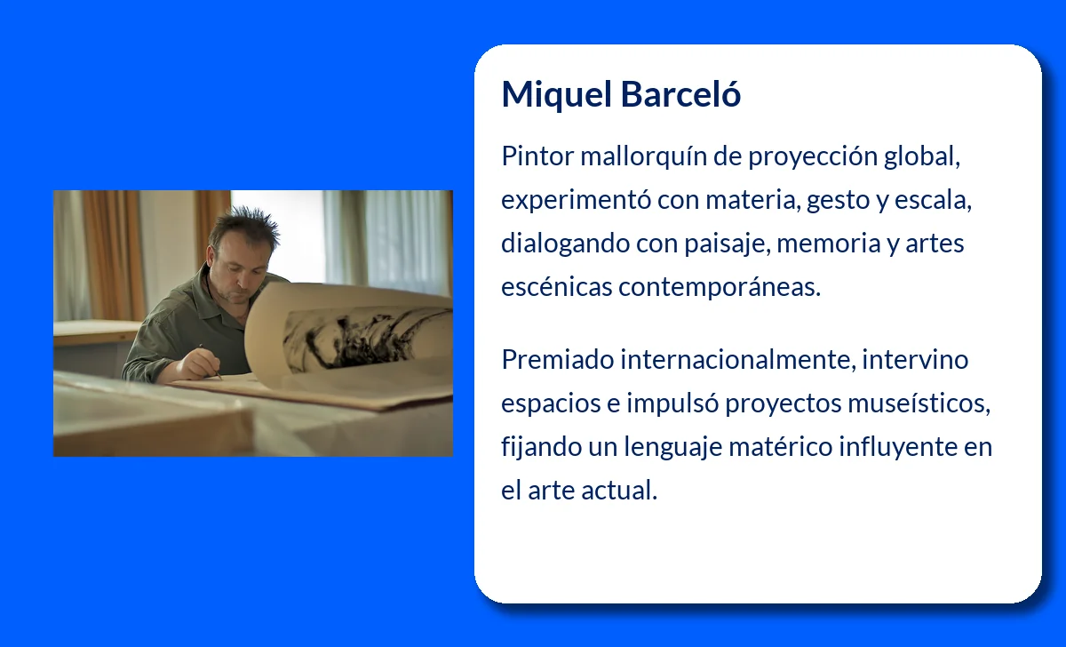 Miquel Barceló (1957-VVVV): El pintor español que conquistó el mundo con su arte único