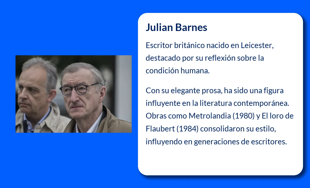 Julian Barnes (1946-VVVV). El ingenioso cronista de la condición humana desde las letras británicas