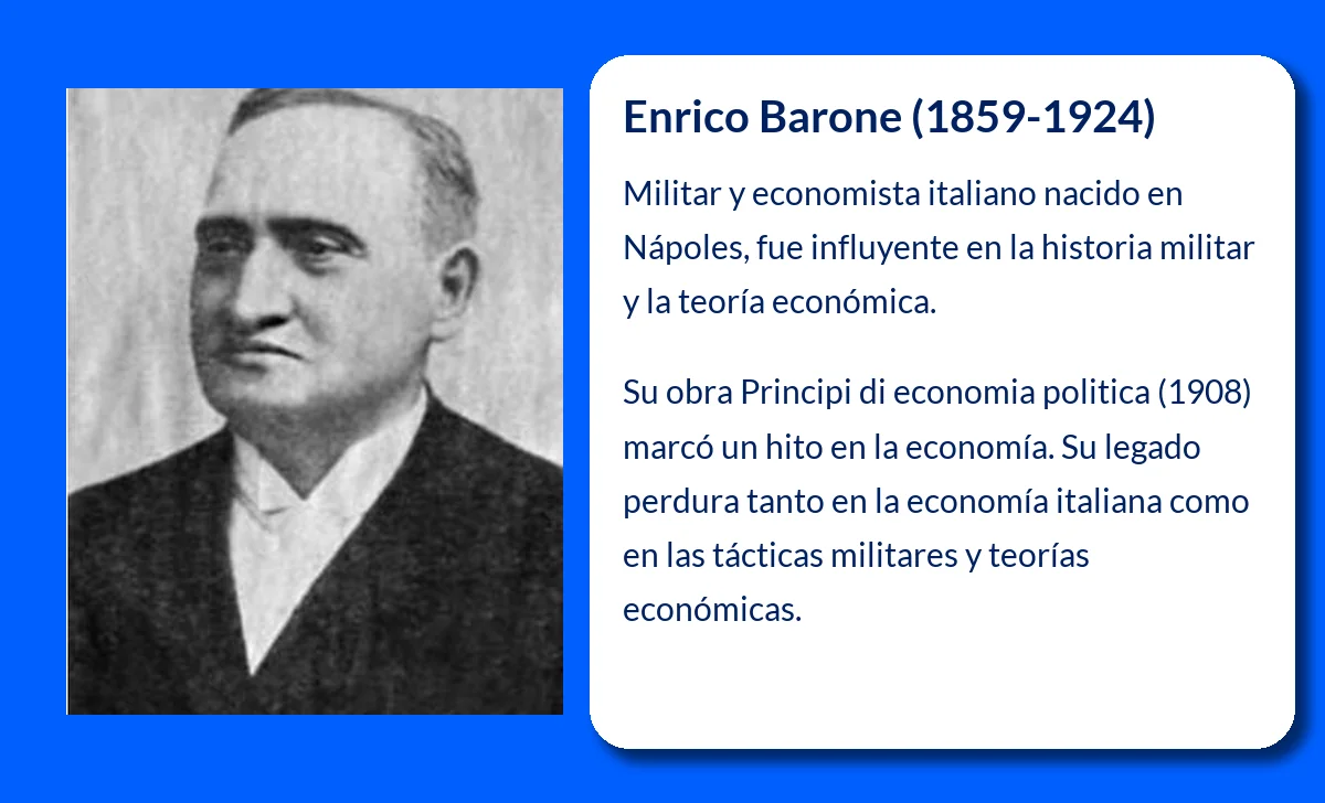 Enrico Barone (1859-1924): Un militar y economista italiano de gran influencia