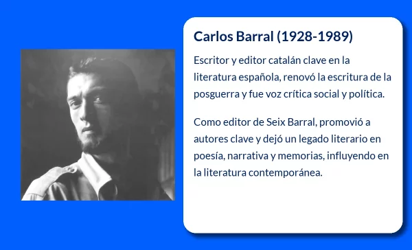 Carlos Barral (1928-1989): El Escritor y Editor Catalán que Dejó una Marca Inolvidable