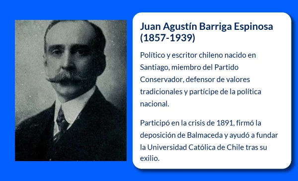 Juan Agustín Barriga Espinosa (1857-1939): La figura clave de la política y literatura chilena