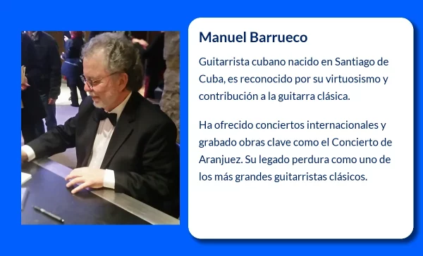 Manuel Barrueco (1952-VVVV): El guitarrista cubano que conquistó los escenarios internacionales