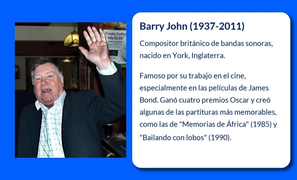 Barry John (1937-2011): El genio detrás de las bandas sonoras más memorables del cine