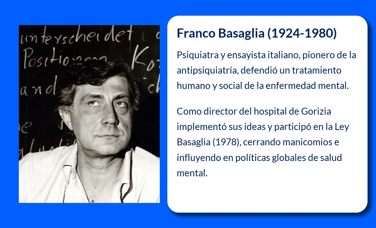 Franco Basaglia (1924-1980). El pionero de la antipsiquiatría que transformó el tratamiento de las enfermedades mentales
