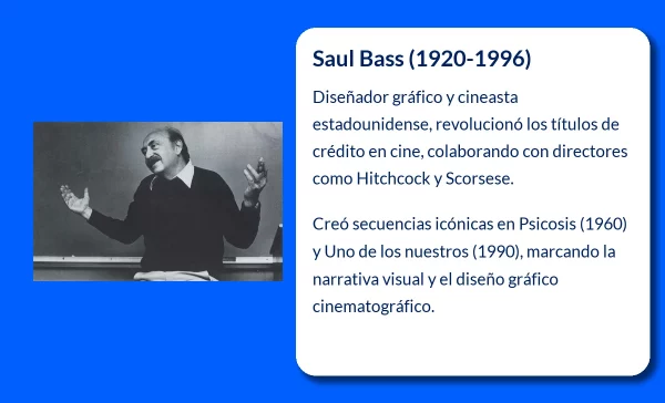 Saul Bass (1920-1996): El arte de los títulos de crédito y su legado en el cine