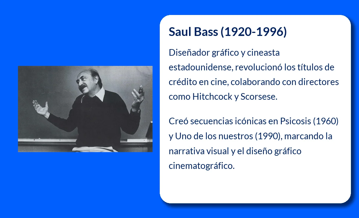 Saul Bass (1920-1996): El arte de los títulos de crédito y su legado en el cine