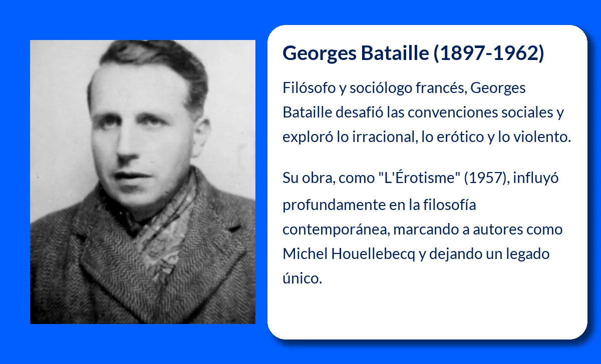 Georges Bataille (1897-1962): El pensador que transgredió los límites de la literatura y el pensamiento