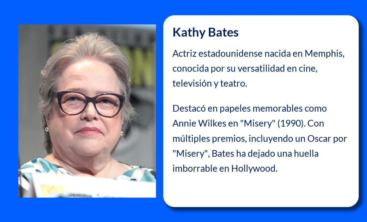 Kathy Bates (1948-VVVV): La carrera legendaria de una actriz de talento excepcional