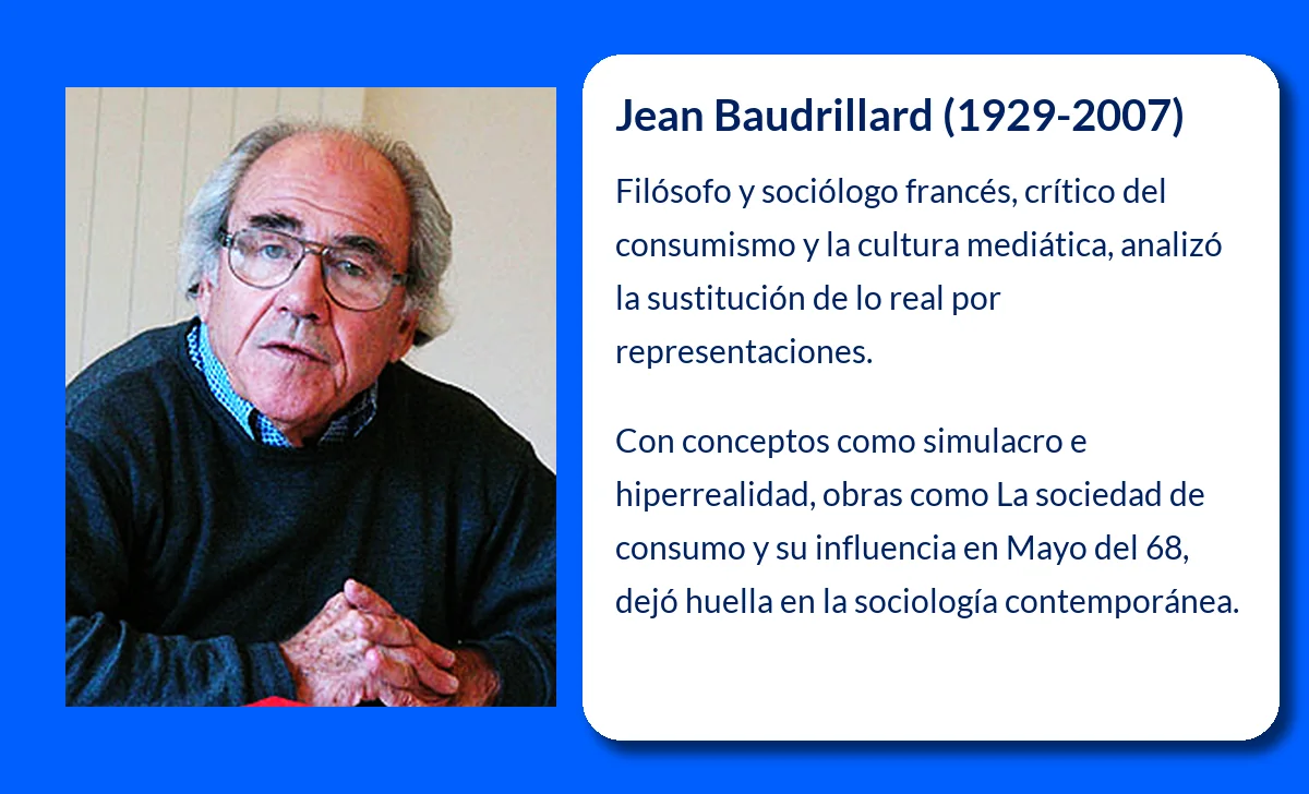 Jean Baudrillard (1929-2007). El sociólogo que desentrañó los misterios de la sociedad contemporánea