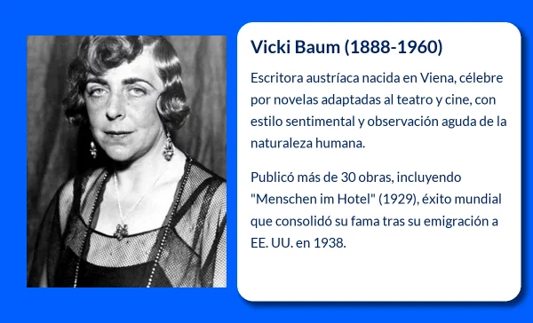 Vicki Baum (1888-1960): La escritora que conquistó el cine y el teatro con su estilo único