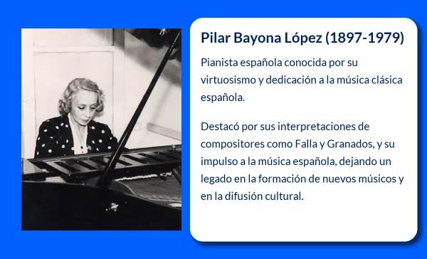 Pilar Bayona López (1897-1979): La pianista que llevó la música española al mundo