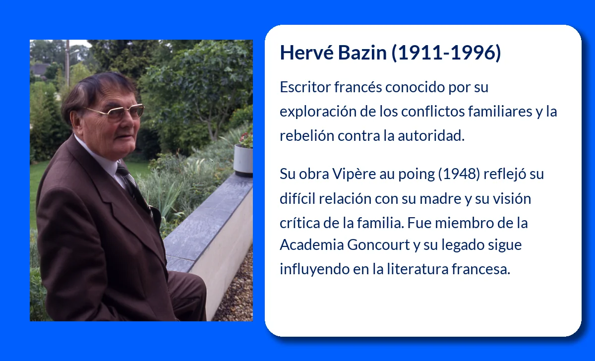 Hervé Bazin (1911-1996): El autor que reflejó la rebeldía en la narrativa francesa