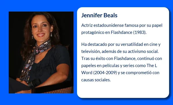 Jennifer Beals (1963-VVVV): La actriz que brilló con Flashdance y conquistó Hollywood