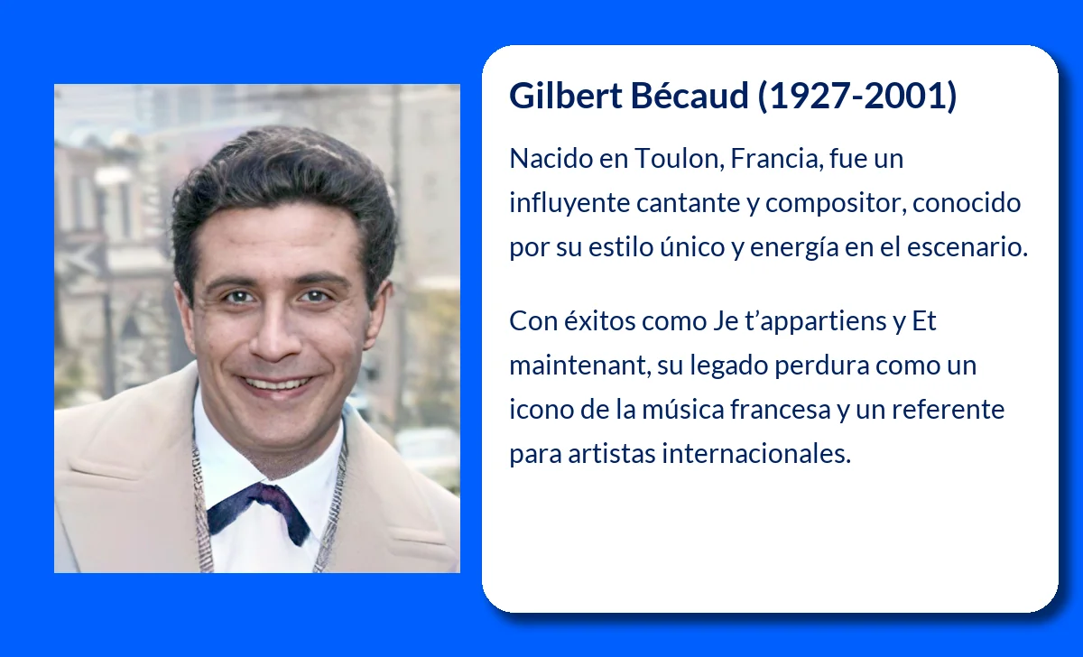 Gilbert Bécaud (1927-2001): El gran ícono de la canción francesa