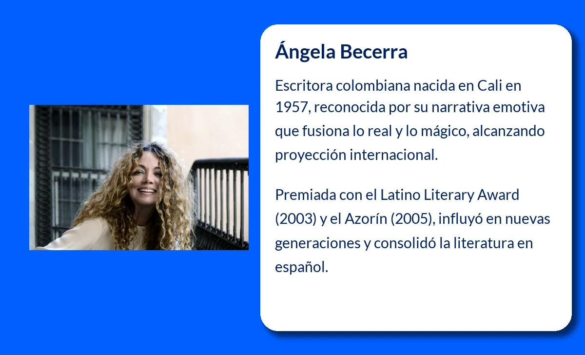 Ángela Becerra (1957-VVVV): La escritora colombiana que cautivó al mundo con su narrativa profunda
