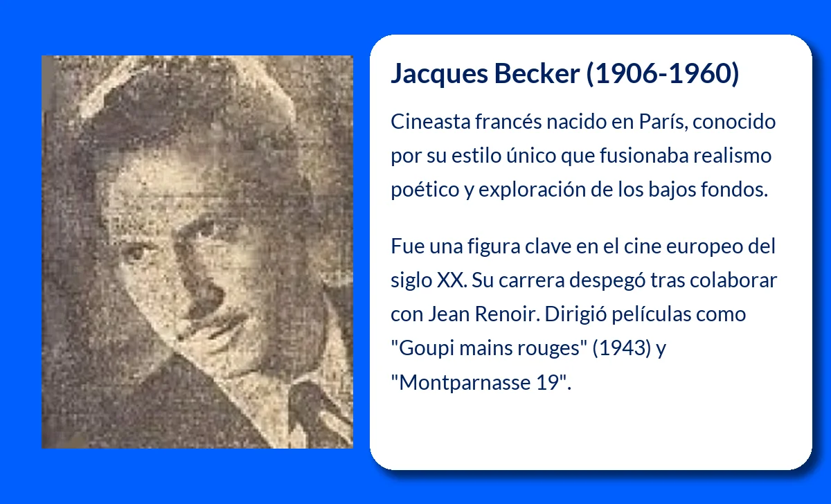 Jacques Becker (1906-1960): El Cineasta que Definió la Poesía Visual del Realismo