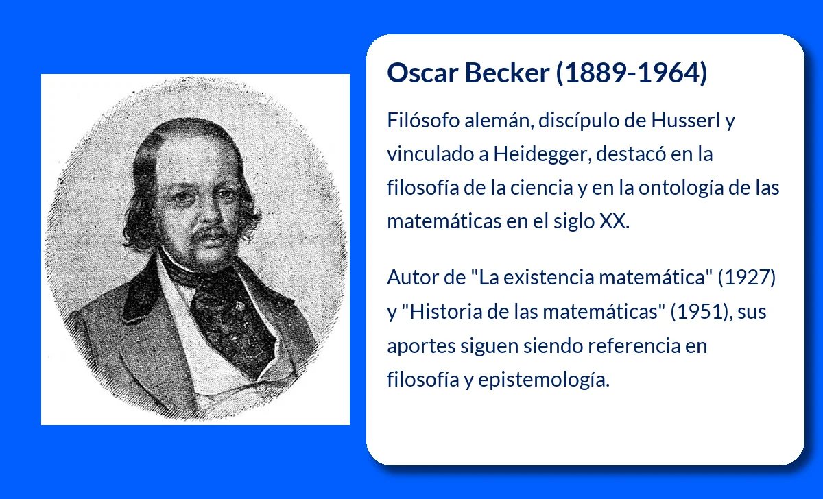 Oscar Becker (1889-1964). El filósofo que abordó la ontología de las matemáticas