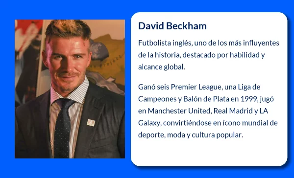 David Beckham (1975-VVVV): El Ícono del Fútbol Mundial