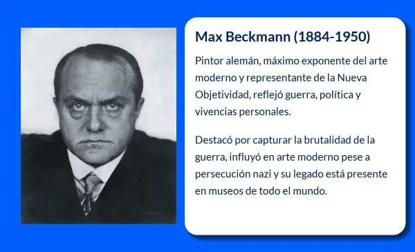 Max Beckmann (1884-1950): El pintor que fusionó la guerra y el arte en una nueva objetividad
